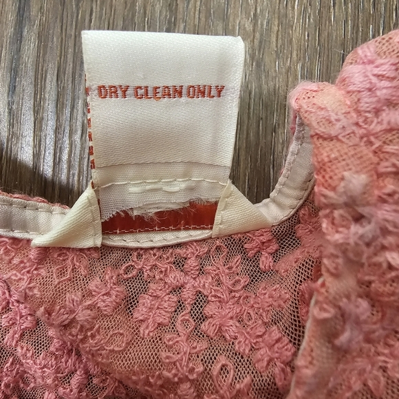 Sundance Lace Semi Sheer Tunic Dress SZ 4 Floral Motif Long Sleeve Romantic - Picture 14 of 14